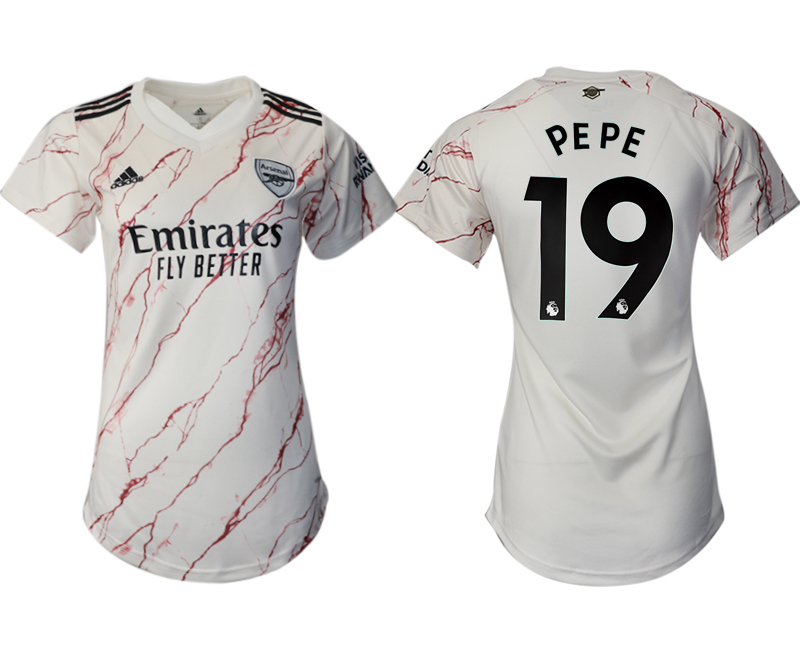 2021 Men Arsenal away aaa version womens #19 soccer jerseys->women soccer jersey->Women Jersey